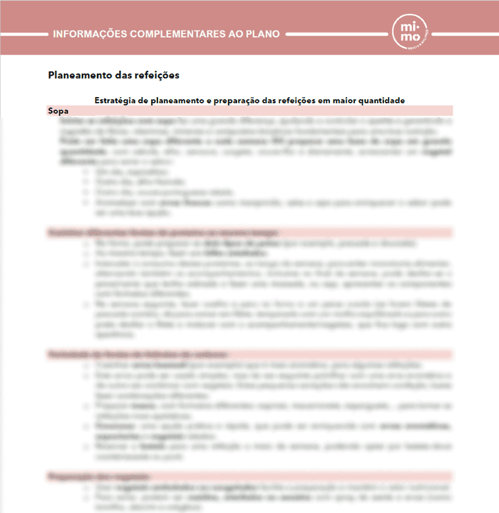 Orientações complementares